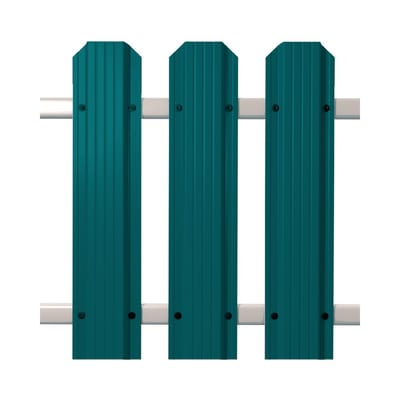 Штакетник Кантри фигурный RAL 5021 бирюзовый в Иваново