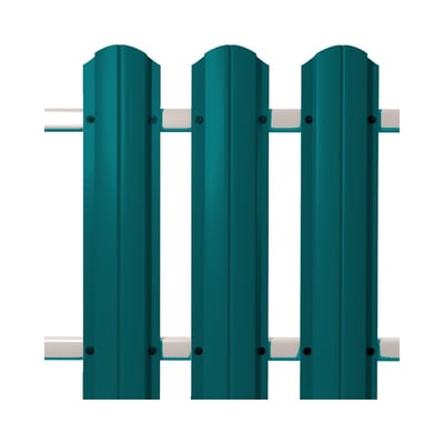Штакетник круглый RAL 5021 бирюзовый в Иваново